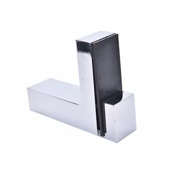 

JETTING 1PCS Big Size Bracket Glass Wood Shelves Rectangle Glass Clamp Adjustable Shelf Holder