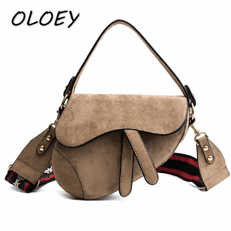 

2019 High Quality Fashion Women Leather Saddle Bags Casual Wide Shoulder Strap Female Shoulder Messenger#