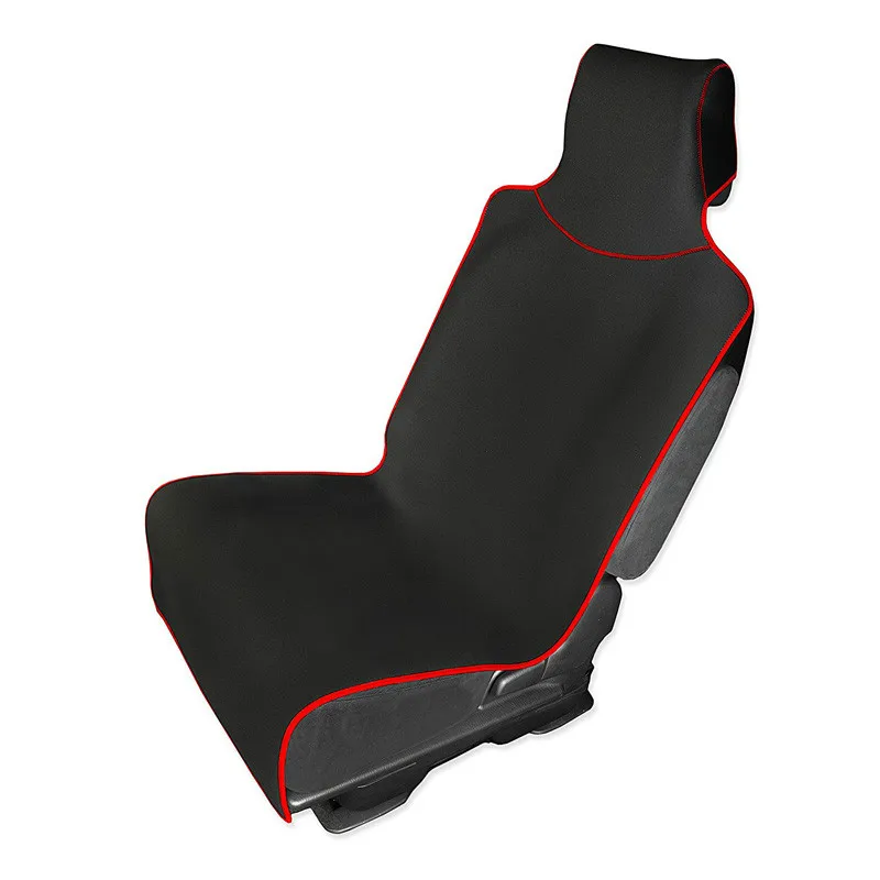 

Car Seat Cover and Protector with Universal Fit for fj cruiser Cars Trucks and SUVs Waterproof Protection Black with Red Trim