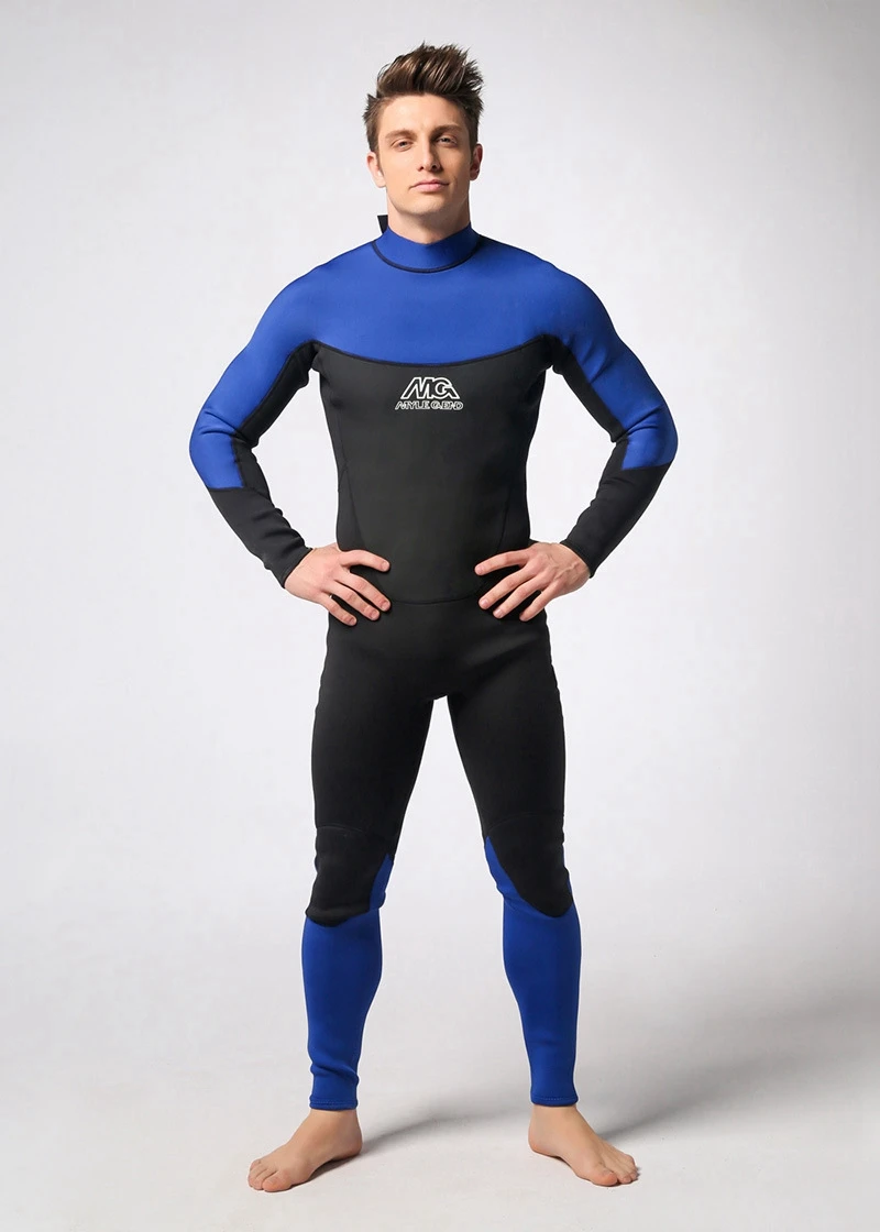 3 мм SCR одежда водонепроницаемый один кусок комбинезон Гидромайки теплая водолазный костюм серфинг купальник Длинные рукава подводной