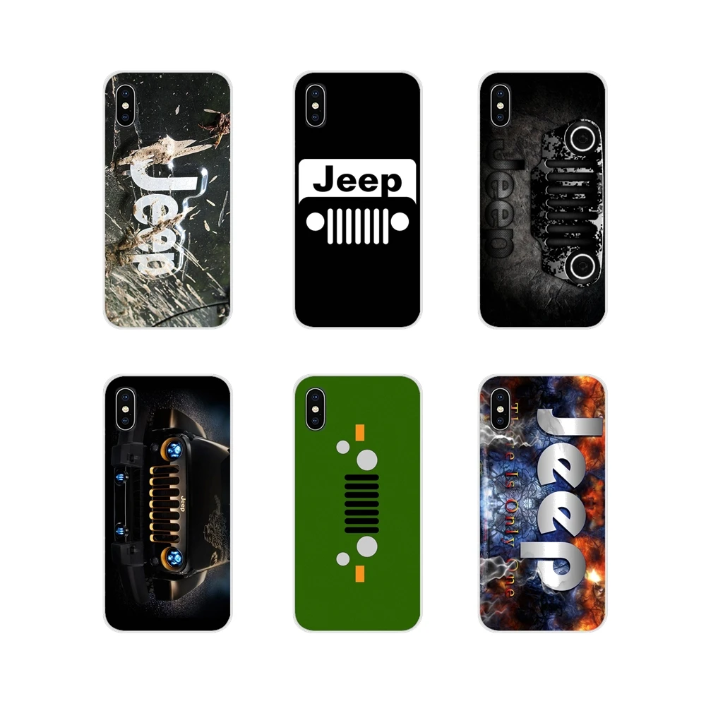 Для автомобиля логотип Jeep аксессуары чехлы для телефонов Чехлы Apple iPhone X XR XS MAX 4 4S 5