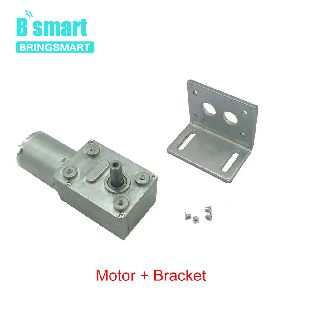 Bringsmart JGY-370 12 вольтового источника электропитания постоянного тока червь Шестерни 24 вольтный и обратная Шестерни редуктор коробки турбонаддувом мини самозапирающийся мотор для DIY