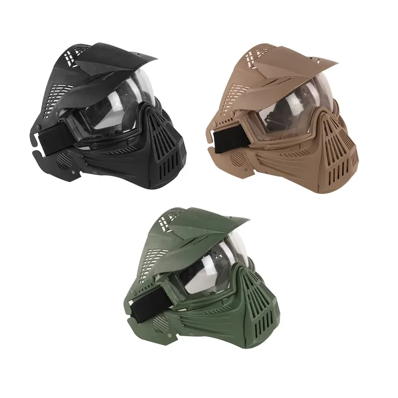 1X CS Game Mask Crystal Goggles Full Face Protect Airsoft Paintball Archery Shooting Practice Outdoor | Спорт и развлечения