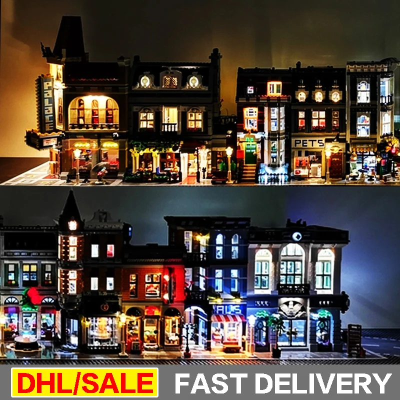 

Lepin Creator Expert DIY LED Light MOC City Street View 15001 15002 15003 15004 15005 15008 15011 15019 15034 16050 XINGBAO Toys