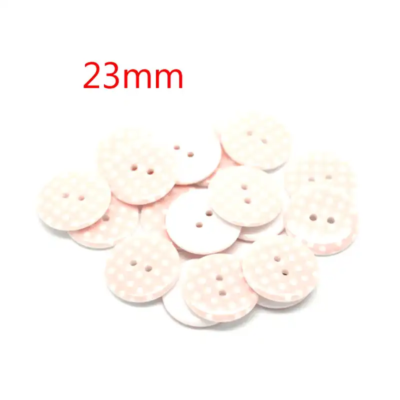 Круглые полимерные пуговицы в горошек 50 шт.|sewing buttons|buttons for kidsbuttons buttons |
