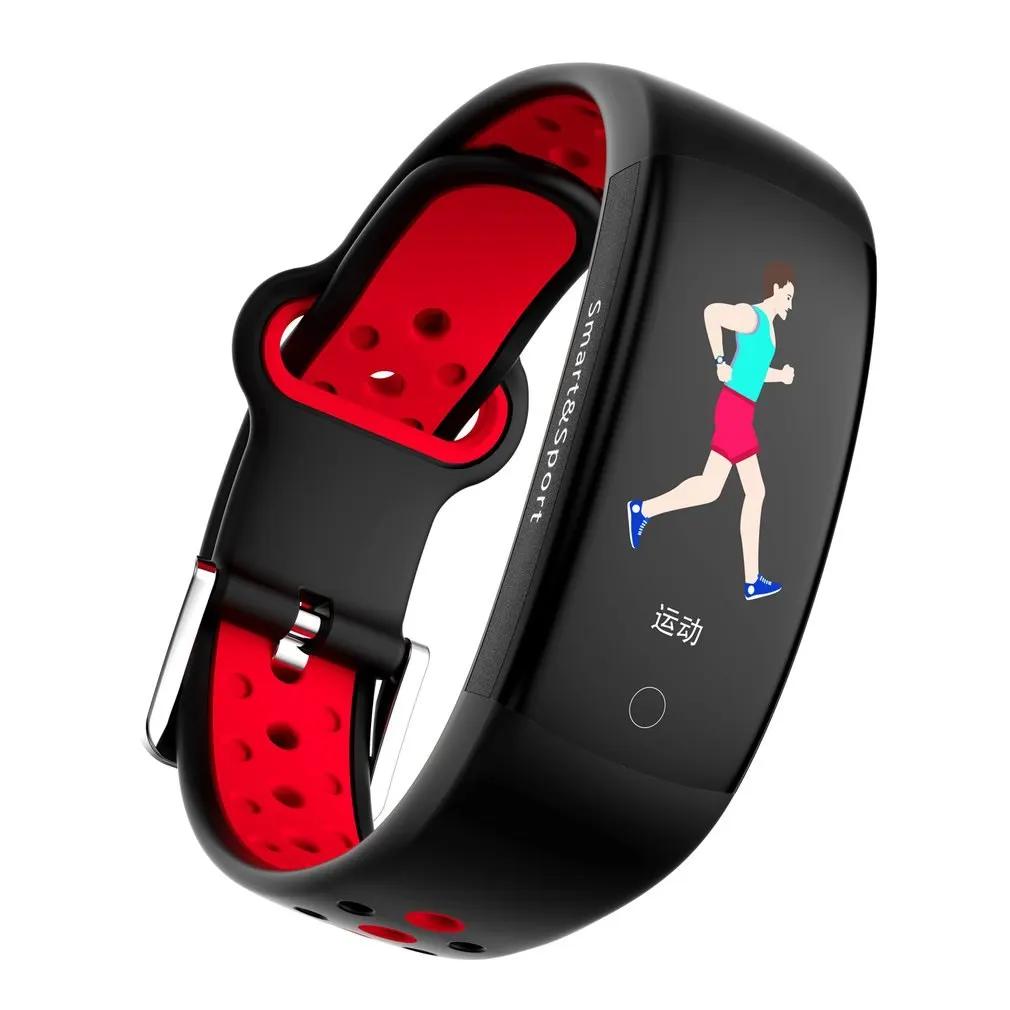 

GENBOLI Q6S Smart Bracelet Blood Pressure Heart Rate Monitor Smart Wristband Smart Band Watch Bracelet step counter 2018