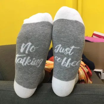 

Harajuku No Talking Letters Funny Socks Women All Seasons Warm Fashion Fitness New Year Sock One Size