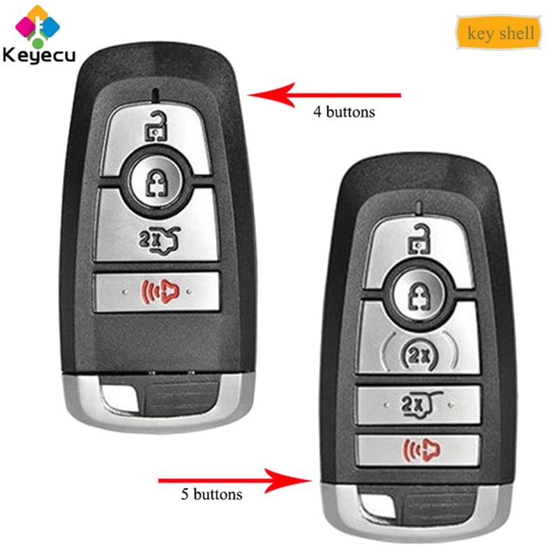 KEYECU Автозапуск Smart Remote Управление Ключа автомобиля Shell-4/5 кнопок-брелок для Ford Fusion Explorer экспедиция край
