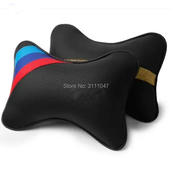 

2018 New Car styling Leahter Headrest Neck Pillow for dodge ram 1500 mustang honda accord 2003-2007 toyota subaru bmw e70