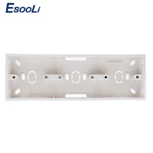 Esooli External Mounting Box 258mm*86mm*34mm for 86 Type Triple Touch Switch or Socket Apply For Any Position of Wall Surface