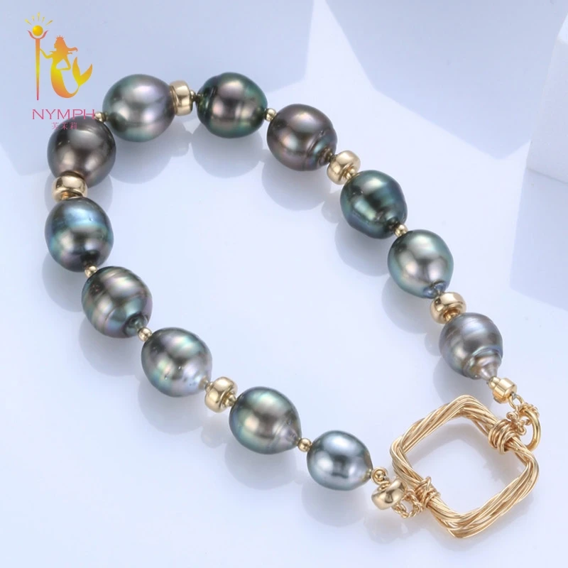 

[NYMPH] Natural Baroque Pearl Bracelets Pearl Jewelry Natural Freshwater Pearl Bracelet For Women S318
