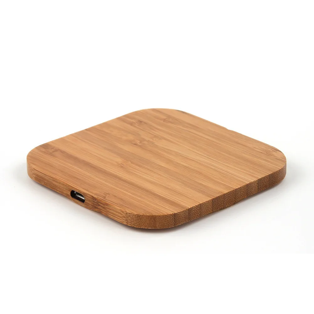Для samsung Galaxy Note 9 Qi Беспроводное зарядное устройство тонкая деревянная подкладка коврик для зарядки бамбуковое дерево мастерство портативная Высокая мощность Быстрая зарядка