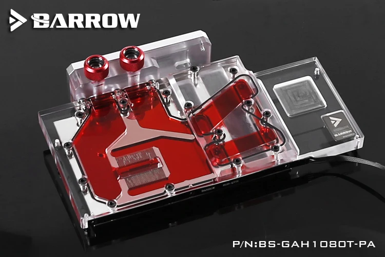 

Barrow BS-GAH1080T-PA, LRC 2.0 Full Cover Graphics Card Water Cooling Block for Galaxy Hall of Fame GTX1080TI watercooling
