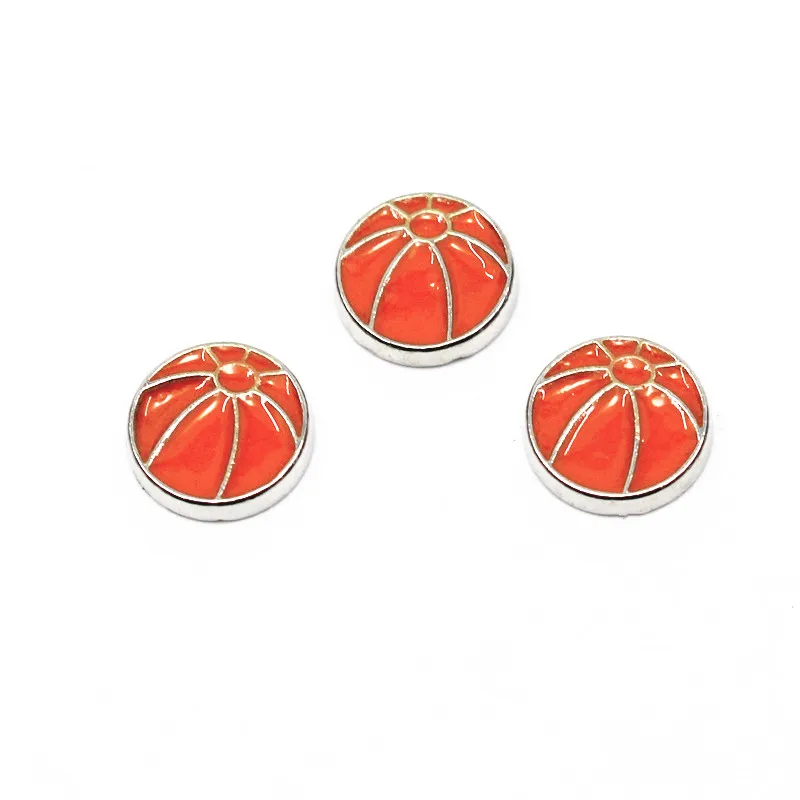Wholesale 20pcs/lot basketball silver floating charms jewelry for living glass memory floating
