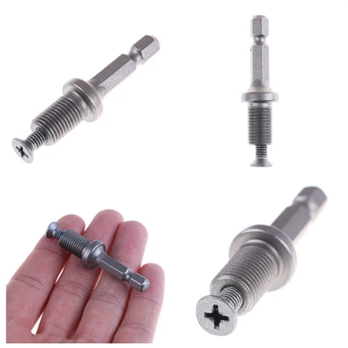 High Quality 1/4"  6mm Converter Quick Change Drill Bit Hex Shank Keyless Chuck Adapter Tool