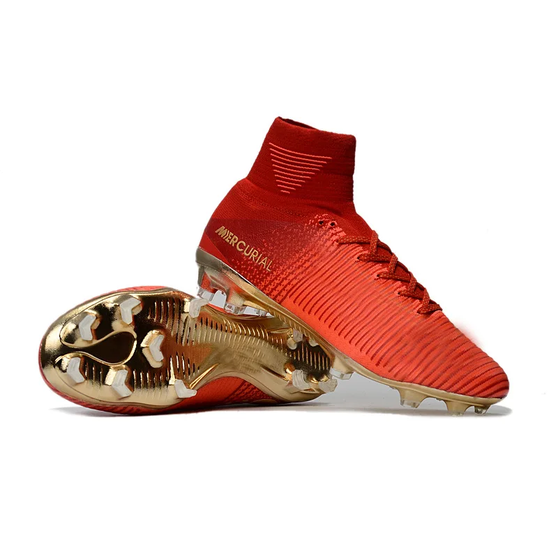 

Original Men Football Boots Cleats Training Long Spikes Kids Phantom Sneaker Sport Neymar Athletic Ace Superfly Soccer Shoes