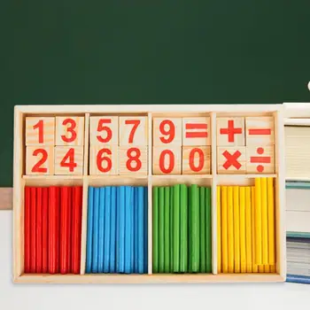 

Montessori Toys Math Educational Wooden Toys Kids Number Counting Sticks