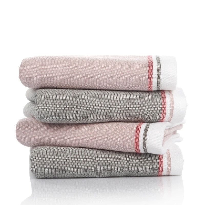 

34x75cm 100% Cotton Gauze Solid Color Breathable Household Absorbent Bathroom Lover Hand Towel