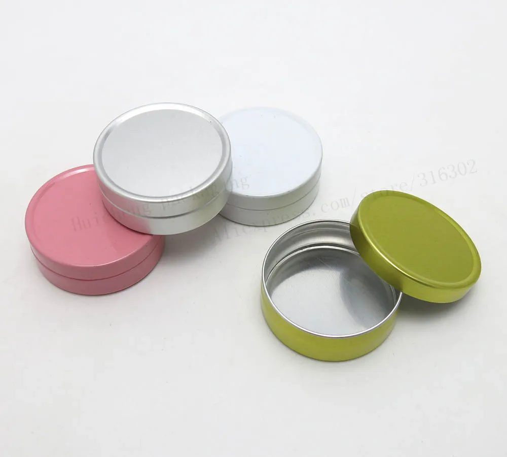 

100pcs 10G Aluminum Jar 10cc metal Cosmetic Packaging Container 1/3oz professional cosmetics container