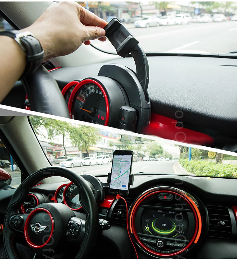 Mobile phones Holder Bracket Wide range of angle adjustment rotating For MINI cooper R55 R56 R57 R58 R59 R60 R61 F54 F55 F56 F60
