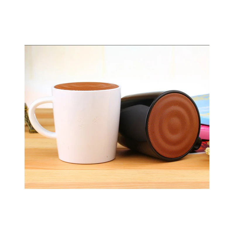 

Mug Metal Bluetooth Speaker Music Message Cup 5W High Quality Cup Wireless Speaker Funny Recordable BirthdayGift