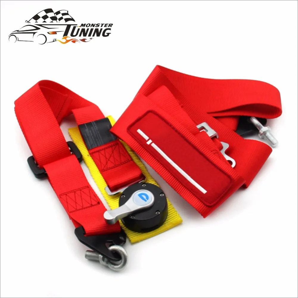 

Tuning Monster Seat Belts with logo Competition 4 Point Snap-In 3"Seat Belt Racing Harness safety belt seat harness with Camlock