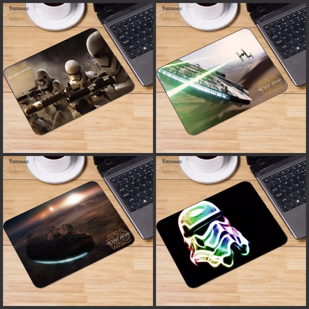Yuzuoan Promotion Star Wars Computer Mouse Pad Gaming Rubber Mousepads Decorate Your Desk Non-Skid No Overlock Edge | Компьютеры и