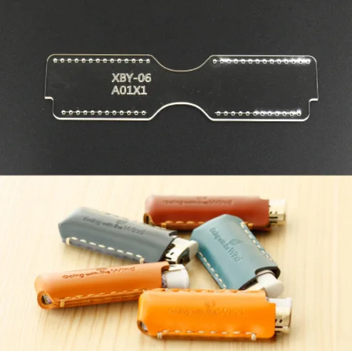 

lighter version pattern design female mold DIY handmade leather making template acrylic