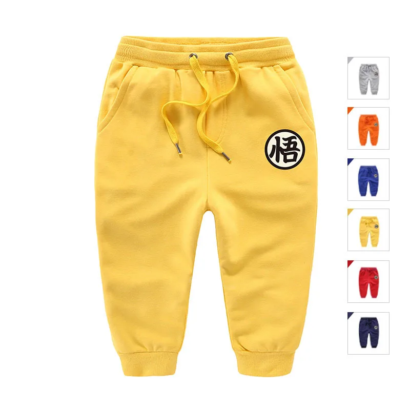 

Casual Sport Trousers Cotton Baby Boys' Running Pants Kids Slacks Chinese Character For Age 2-8 Years Old