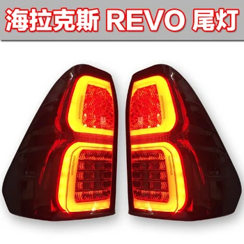 

Free shipping hot sell car Hilux revo led rear light assembly Picard's after the rear light rear brake reverse light refires
