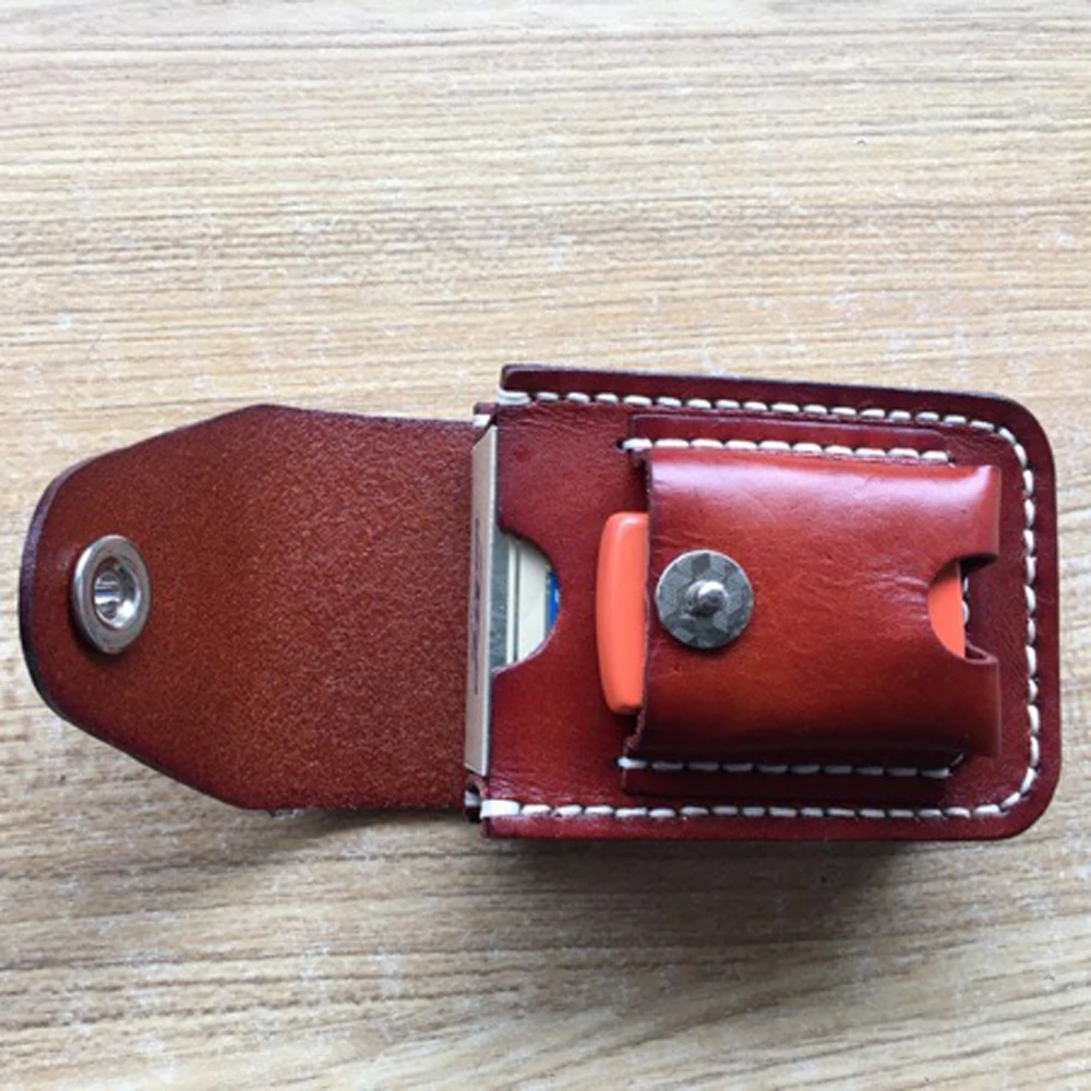 DIY leather craft cigarette and fire lighter bag knife cutting mould