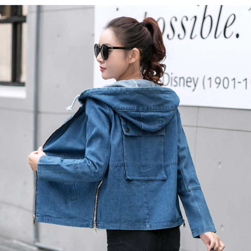 Hooded Patchwork Basic Outerwear