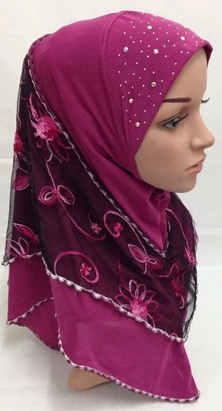 Последний стиль ассорти цветов Потяните мгновенный мусульманский хиджаб и исламский шарф MRGT009