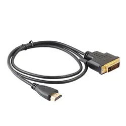 HDMI/DVI Мужской до 24 + 1 DVI-D Мужской адаптер Video кабеля Позолоченные 1080 P для HDTV dvd-проектор 1,5 м Скорость