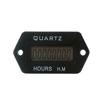 

SYS-1 Digital Hour Meter Counter Meter Counter Timer Relay for Generator Excavator Mower Bulldozer LCD Industrial Resettable