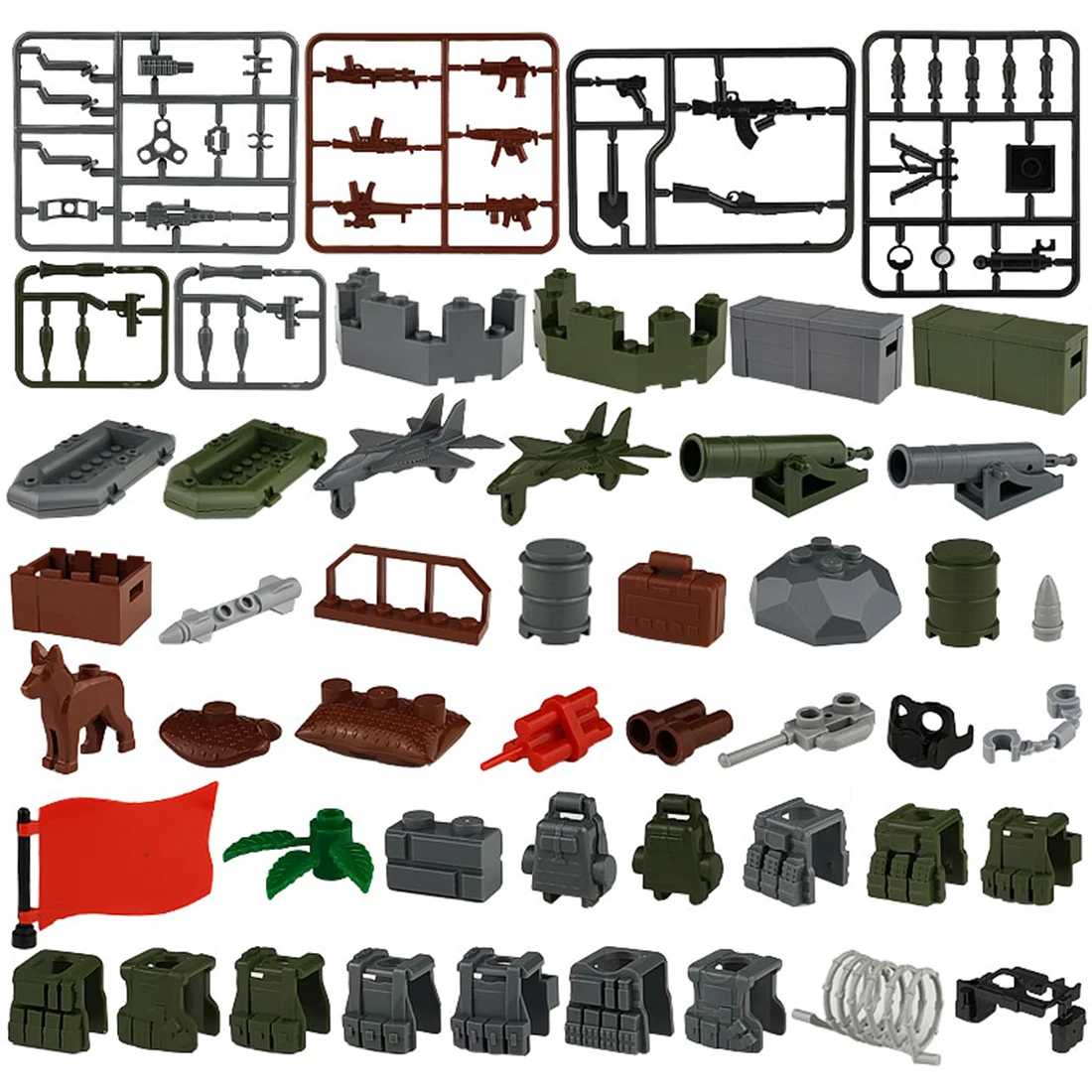 202 шт маленькая частица головоломка строительный блок фигурка военный оружейный комплект оборудование строительный блок Suburban Ambush Battlefield