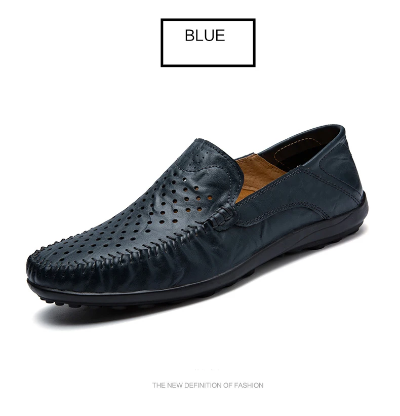 POSTOBON мужские кожаные туфли-Лоферы Мужская обувь дышащая мужская повседневная обувь удобная обувь для вождения больших размеров