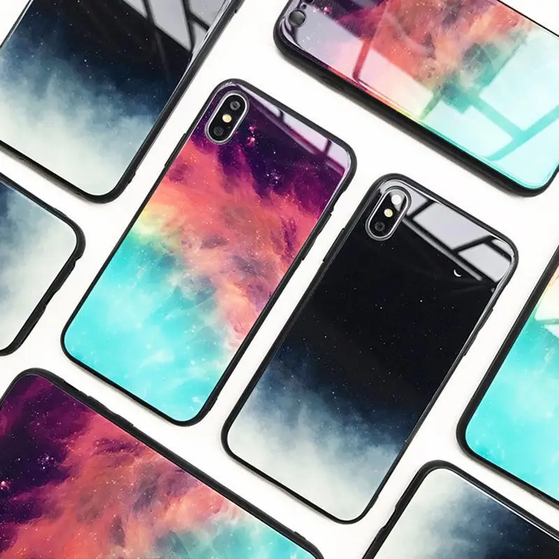 Cong fee Tempered Glass with Starry Sky phone case for vivo X9 9p X9Sp X20 X20p X21 X23 |