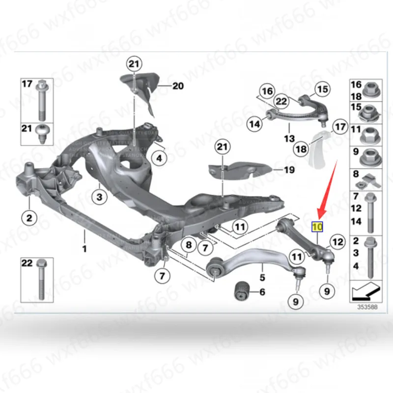Автомобильная подвеска втулка F10 F18 525D F12 640 F13b mwF02 F04 740 550I 530 поворотный рычаг