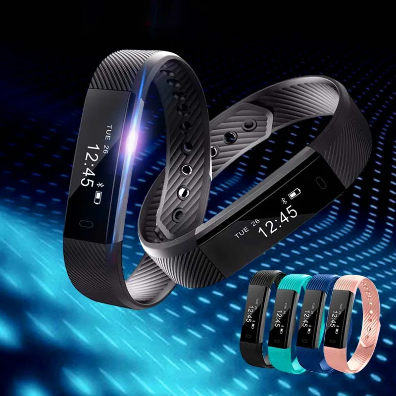 Outdoor waterproof running pedometer smart fitness watch heart rate