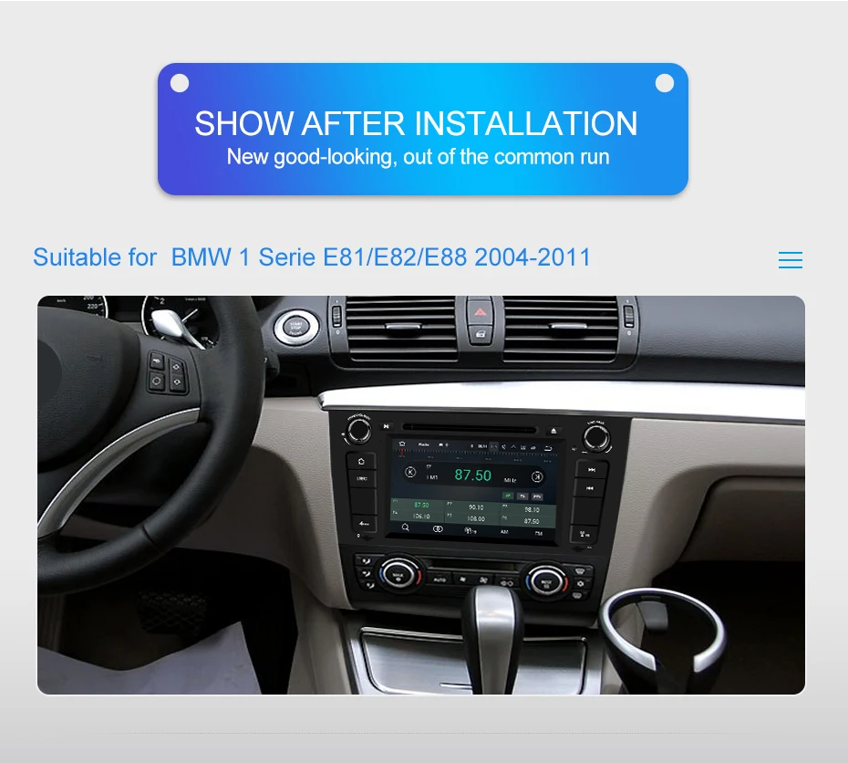 Flash Deal Isudar 1 Din Auto Radio Android 9 For BMW E81/E82/E88 1 Series Car GPS Multimedia Player Canbus DSP USB DVR DVD Player RAM 4GB 4