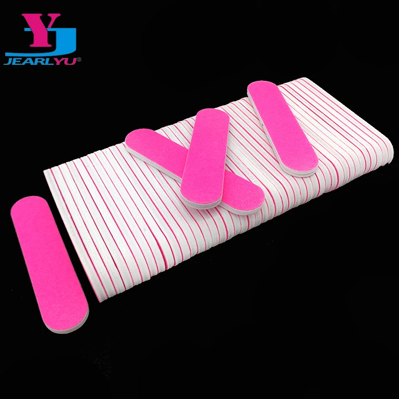 50pcs/lot Mini Nail File Wholesale Rose Wood Double sides Nail buffer
