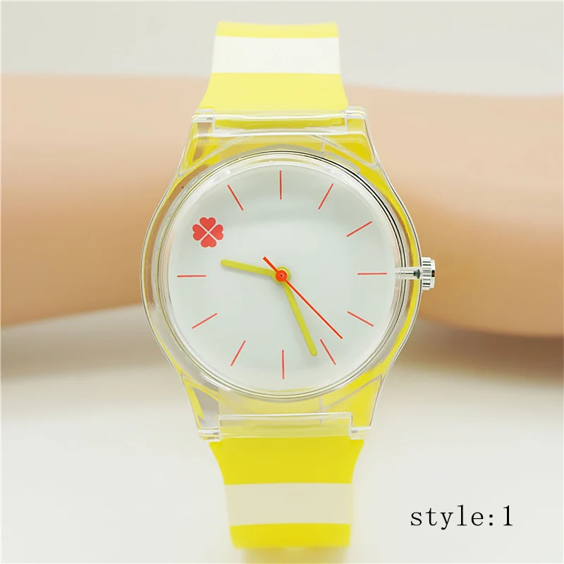 Модные крутые студенческие Детские наручные часы Уникальный мульти-стиль полоса водонепроницаемый унисекс кварцевые часы креативный подарок для девочек VL - Цвет: Style 1