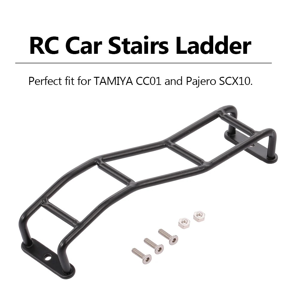 

Stairs Ladder Mini Metal Simulation 4-level Ladder Decorate RC Car Parts for TAMIYA CC01 Pajero SCX10 RC Car Truck