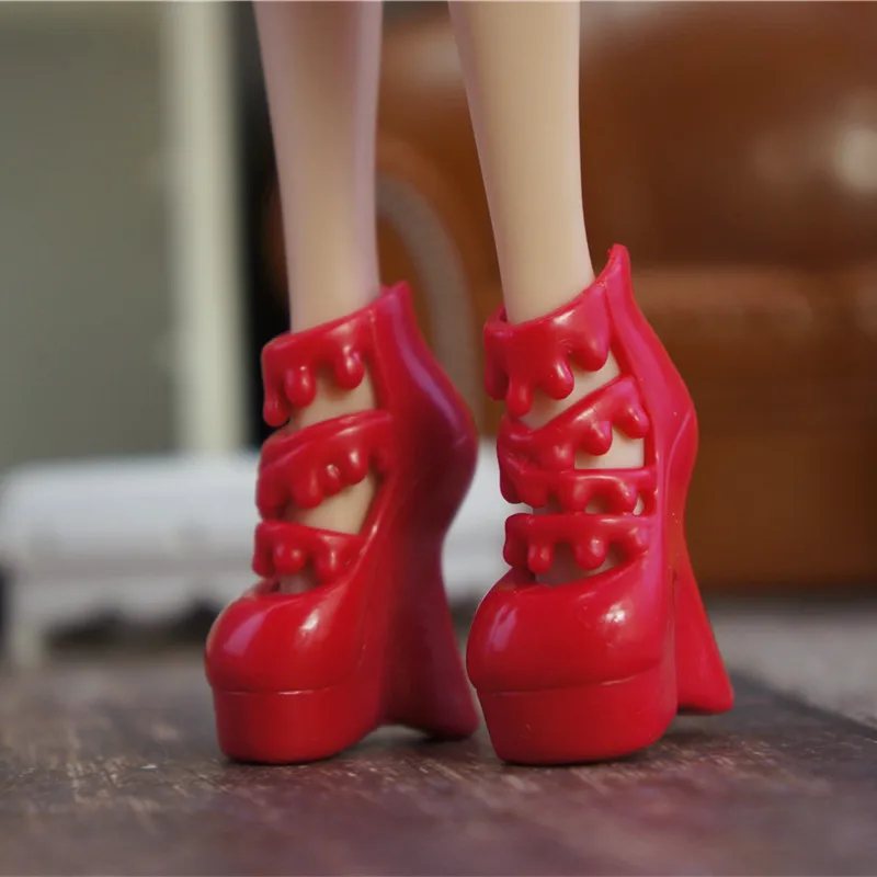 Новинка года; модная кукольная обувь; высокие сапоги; обувь для куклы «Monster High»; милые кукольные аксессуары в разных стилях; 1/6 оригинальная кукольная обувь - Цвет: 04
