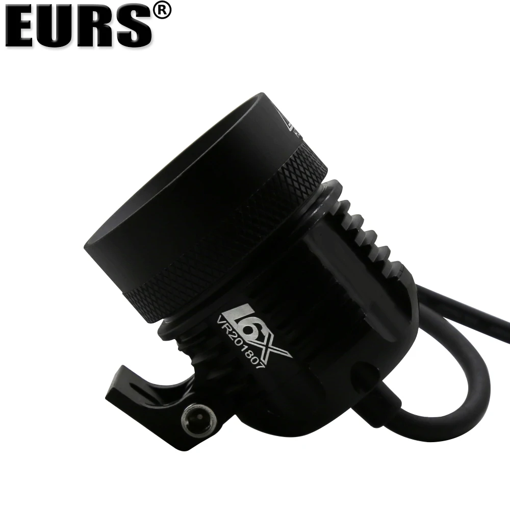 

EURS Motorcycle headlight lamp l6X led spotlight super bright 12V motor spot head lights Shop street light 7000k 60W white