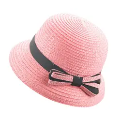 Новые летние милые Детская зимняя шапка для новорожденных; рождественские летние детские Кепки детская дышащая соломенная шляпа для