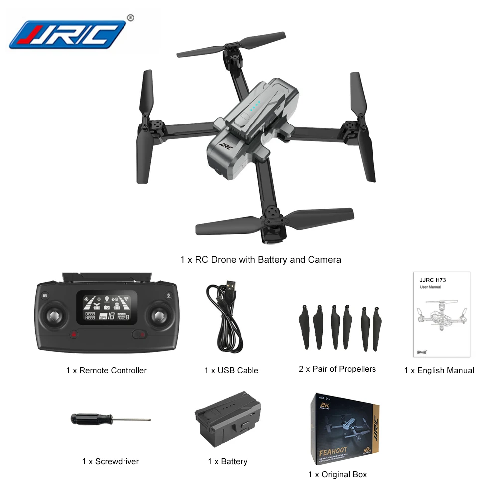 JJRC H73 складной Дрон с 1080P 2K 5G WiFi HD камерой gps Follow Me Gimbal Квадрокоптер ярким