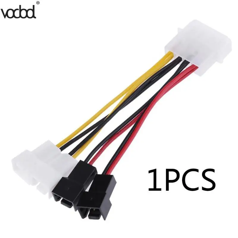 1 шт./лот кабели питания для вентилятора охлаждения компьютера 4 pin Molex к 3 pin разъем адаптера кабеля питания 12v * 2/5v * 2 для CPU PC Case Fan| | | АлиЭкспресс
