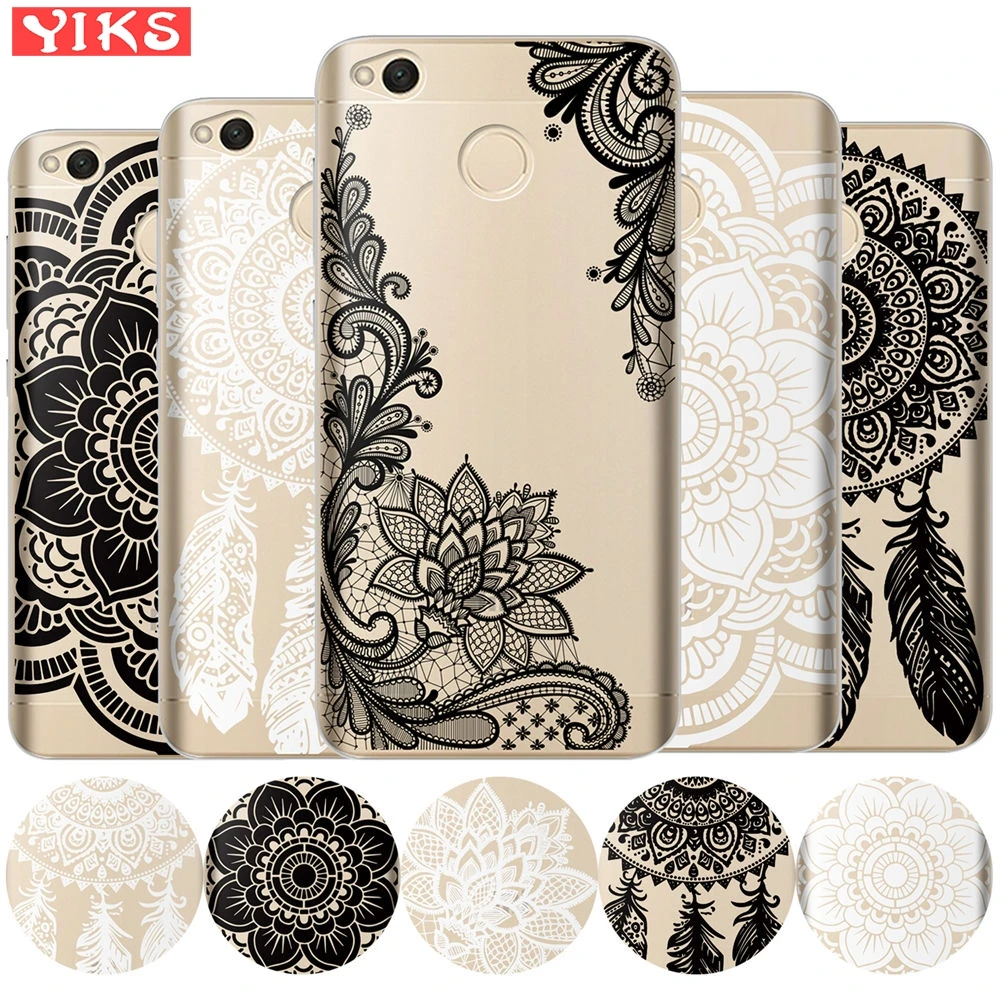 

Madala Lace Floral Case For Xiaomi Redmi 4X 4A 3 3S Pro NOTE 4 4X 5A Prime 5 Plus Mi6 Mi 6 5X A1 MiA1 Cover Cases Silcorne Etui